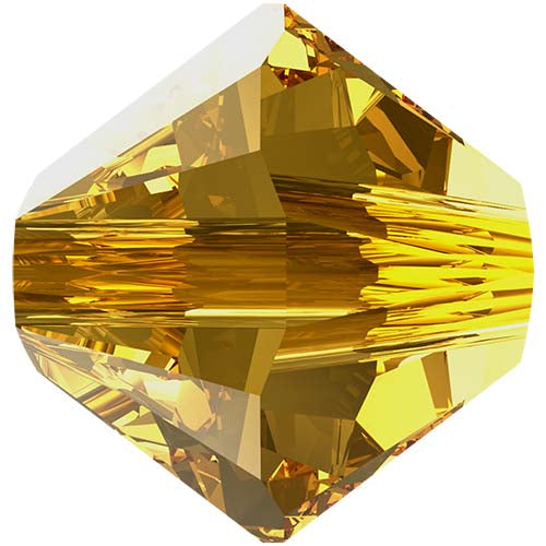Serinity Crystal Bicone (5328) Beads Golden Topaz