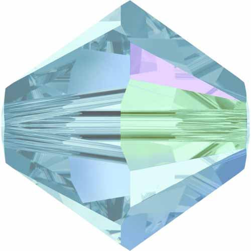 Serinity Crystal Bicone (5328) Beads Aquamarine AB