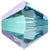 Serinity Crystal Bicone (5328) Beads Aquamarine Shimmer