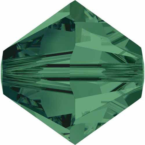 Serinity Crystal Bicone (5328) Beads Emerald