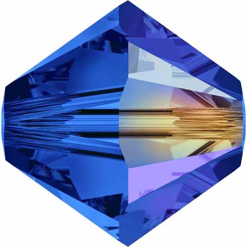 Serinity Crystal Bicone (5328) Beads Sapphire AB