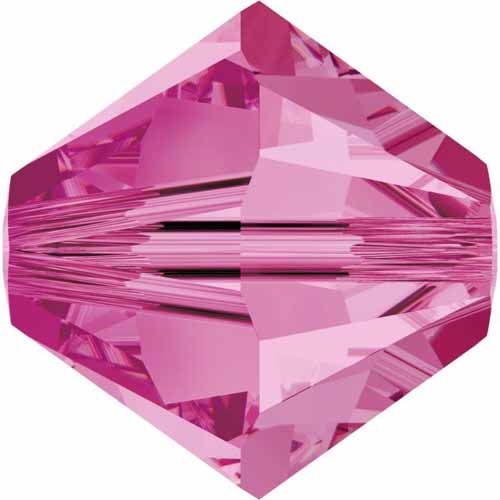 Serinity Crystal Bicone (5328) Beads Rose