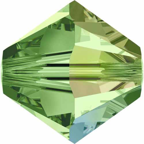 Serinity Crystal Bicone (5328) Beads Peridot AB