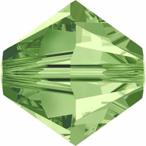 Serinity Crystal Bicone (5328) Beads Peridot