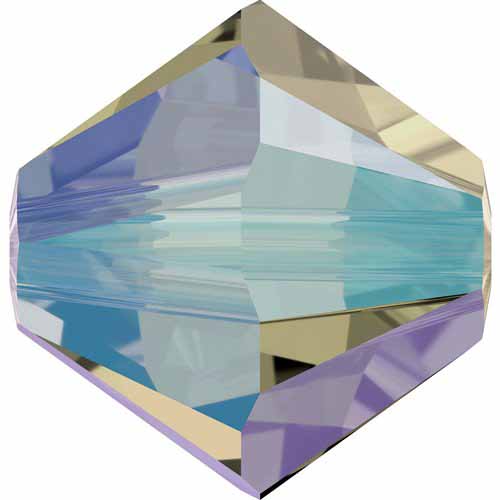 Serinity Crystal Bicone (5328) Beads Black Diamond Shimmer 2X