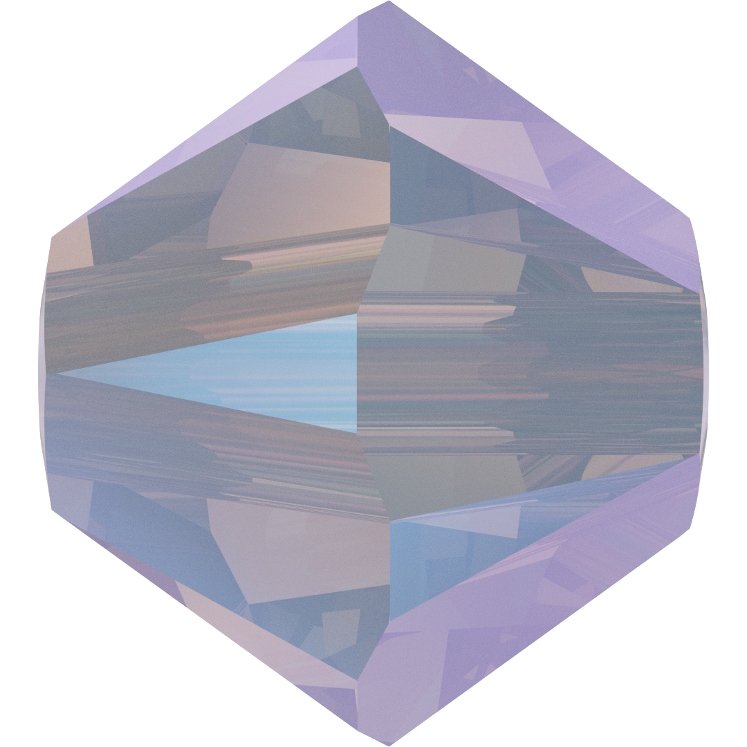 Serinity Crystal Bicone (5328) Beads White Opal Shimmer 2X