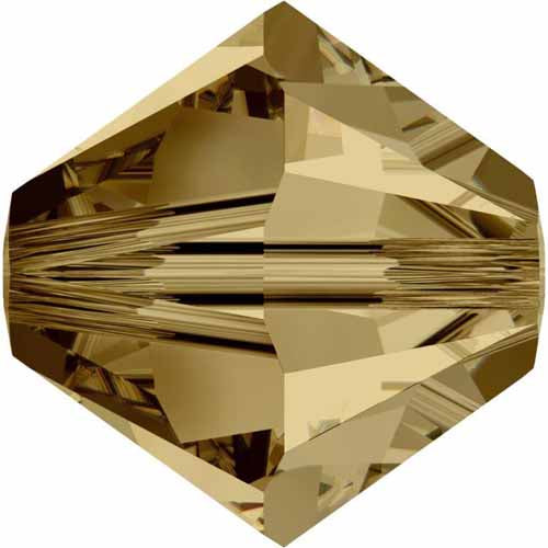 Serinity Crystal Bicone (5328) Beads Light Colorado Topaz