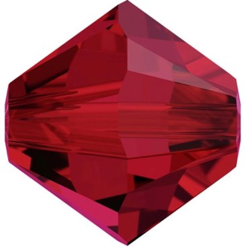 Serinity Crystal Bicone (5328) Beads Scarlet