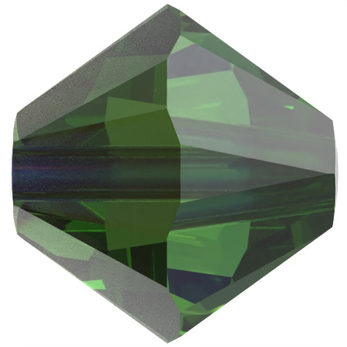 Serinity Crystal Beads Bicone (5328) Fern Green AB