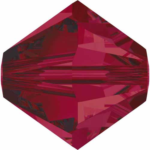 Serinity Crystal Bicone (5328) Beads Ruby