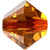 Serinity Crystal Bicone (5328) Beads Light Amber