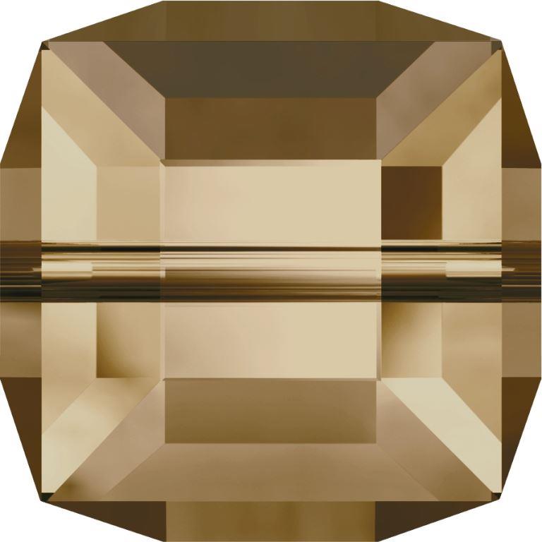 Serinity Crystal Cube (5601) Beads Crystal Golden Shadow B