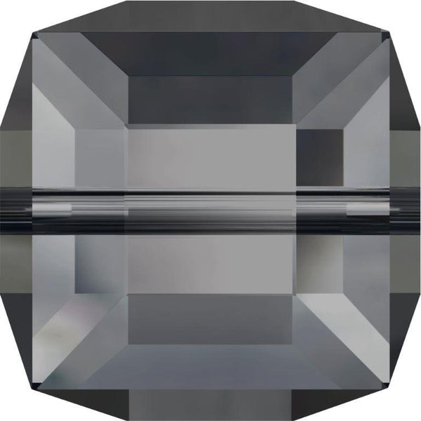 Serinity Crystal Cube (5601) Beads Crystal Silver Night B