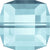 Serinity Crystal Cube (5601) Beads Aquamarine