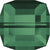 Serinity Crystal Cube (5601) Beads Emerald