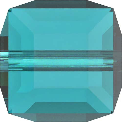 Serinity Crystal Cube (5601) Beads Blue Zircon