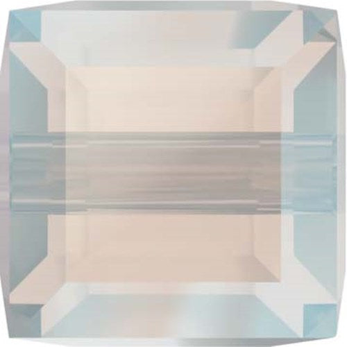 Serinity Crystal Cube (5601) Beads White Opal Shimmer B