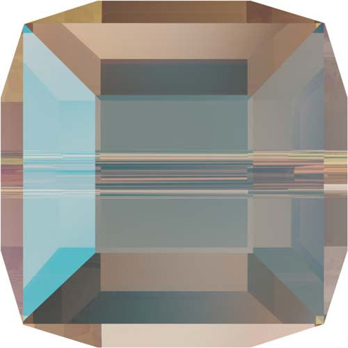 Serinity Crystal Cube (5601) Beads Light Colorado Topaz Shimmer B