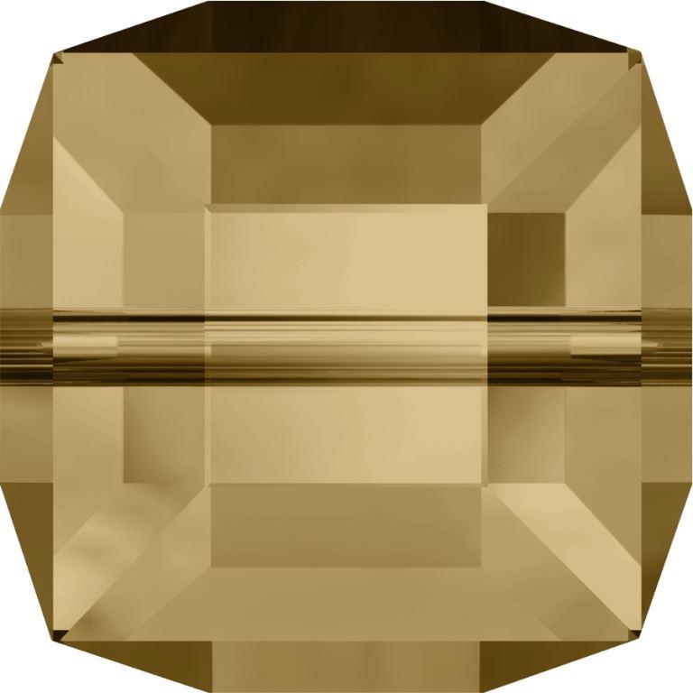 Serinity Crystal Cube (5601) Beads Light Colorado Topaz