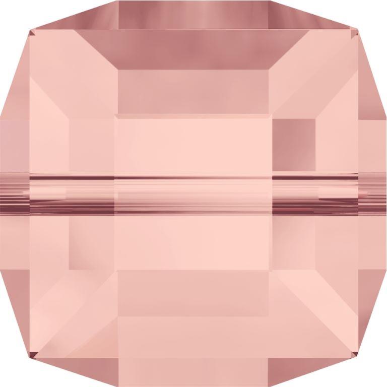 Serinity Crystal Cube (5601) Beads Blush Rose