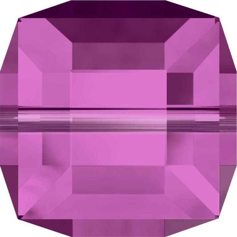Serinity Crystal Cube (5601) Beads Fuchsia