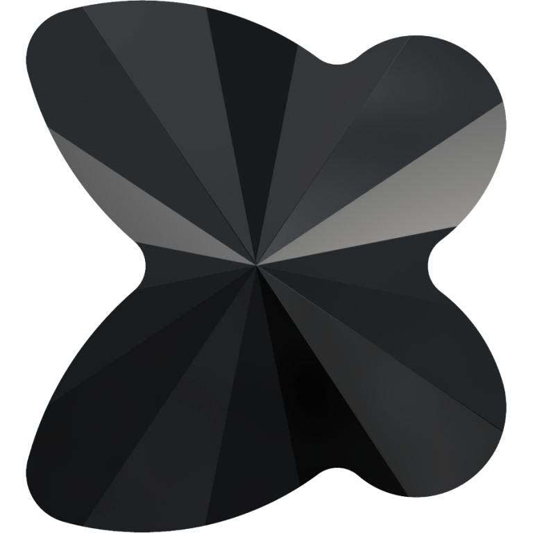 Serinity Crystal Butterfly (5754) Beads Jet