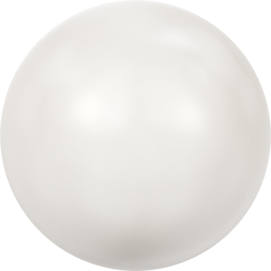 Serinity Pearls Round No Hole (5809) Crystal White