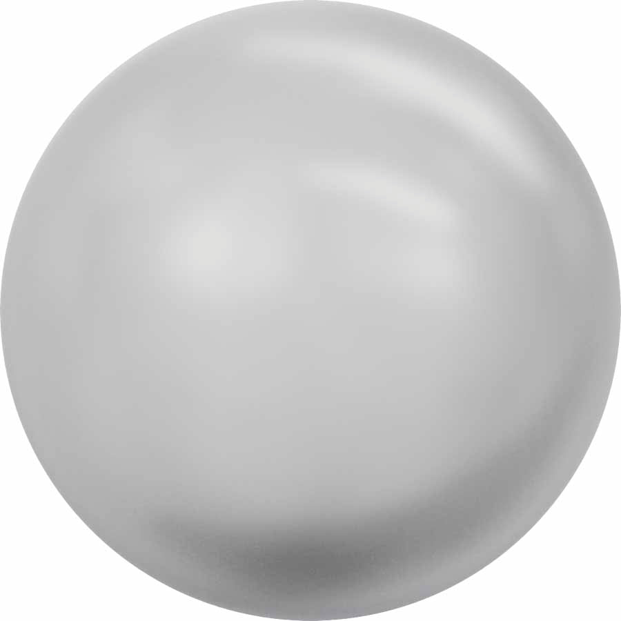 Serinity Pearls Round Half Drilled (5818) Crystal Light Grey