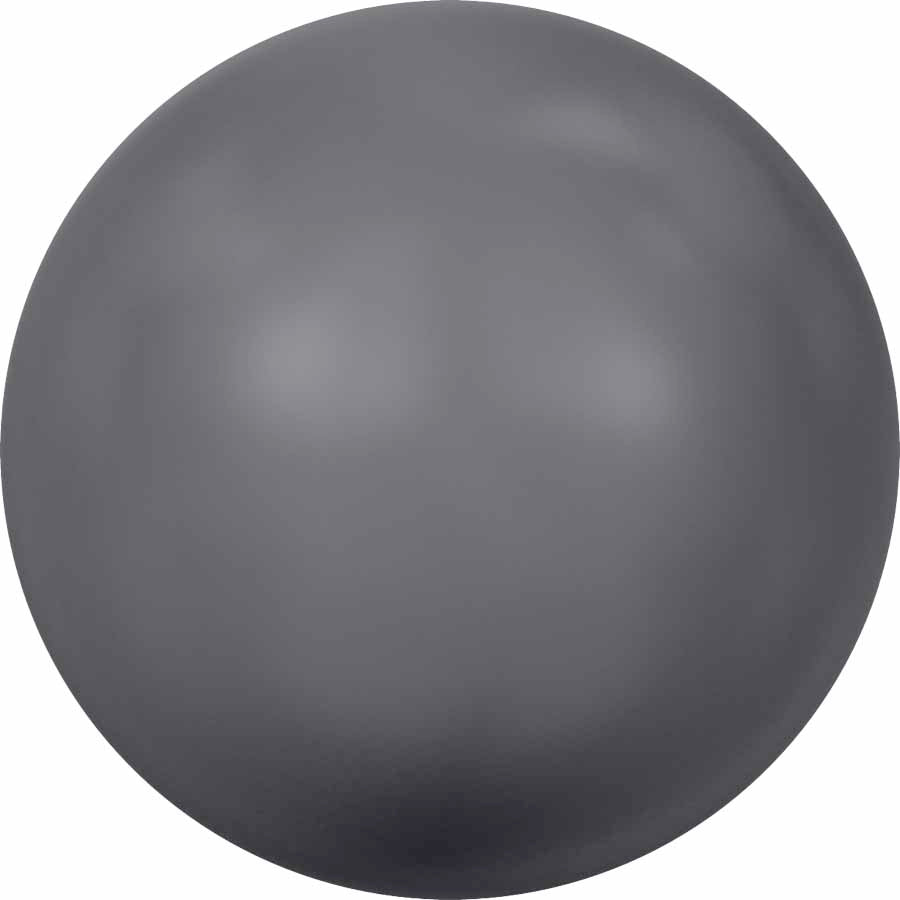 Serinity Pearls Round Half Drilled (5818) Crystal Dark Grey