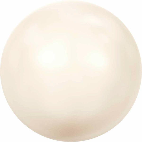 Serinity Pearls Round Half Drilled (5818) Crystal Creamrose Light