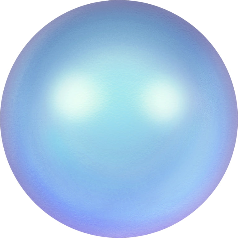 Serinity Pearls Round Half Drilled (5818) Crystal Iridescent Light Blue