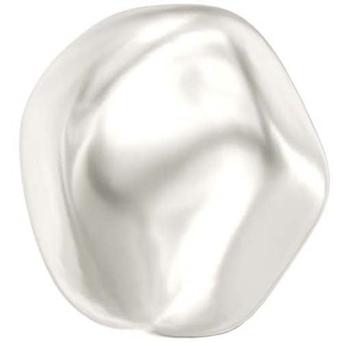 Serinity Pearls Baroque Round (5841) Crystal White