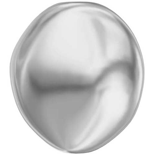 Serinity Pearls Baroque Coin (5842) Crystal Light Grey