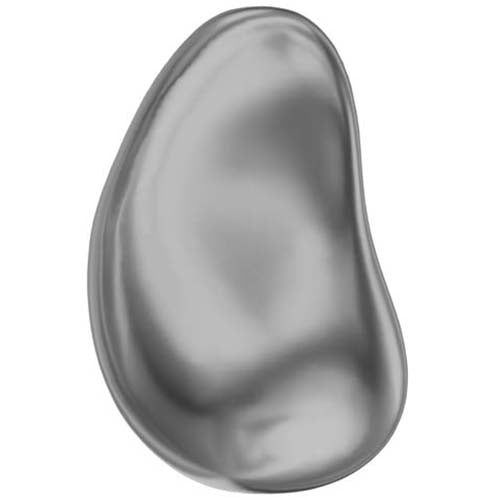 Serinity Pearls Baroque Drop (5843) Crystal Dark Grey