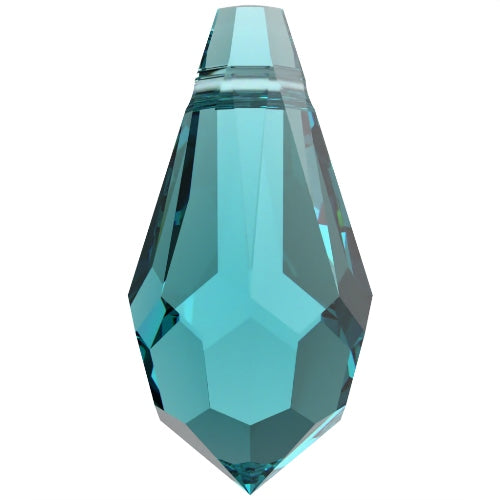 Serinity Crystal Pendants Teardrop (6000) Blue Zircon