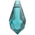 Serinity Crystal Pendants Teardrop (6000) Blue Zircon