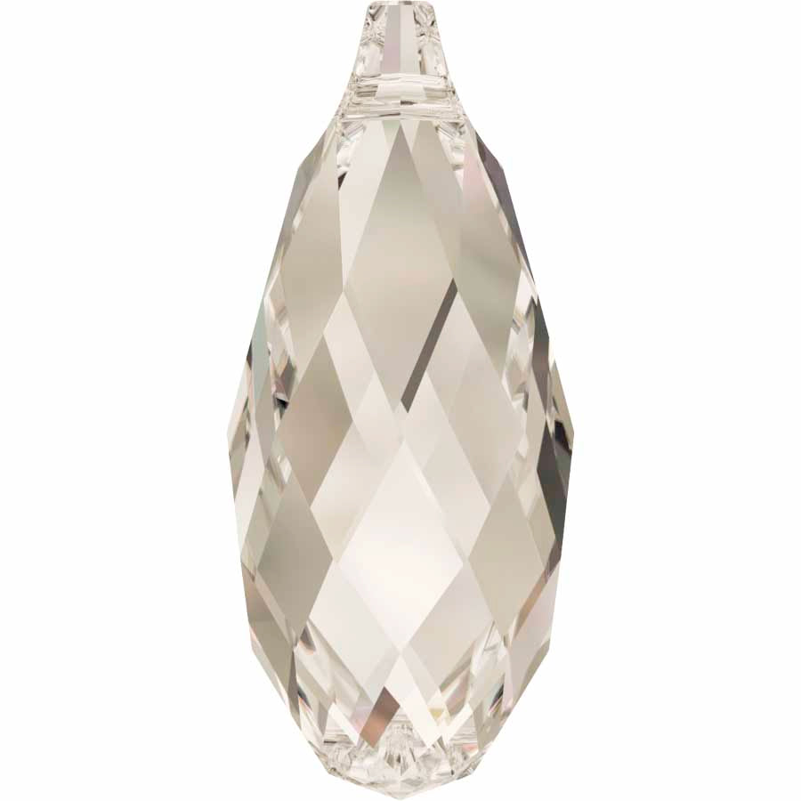 Serinity Crystal Pendants Briolette (6010) Crystal Silver Shade