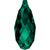 Serinity Crystal Pendants Briolette (6010) Emerald