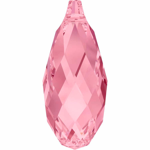 Serinity Crystal Pendants Briolette (6010) Light Rose