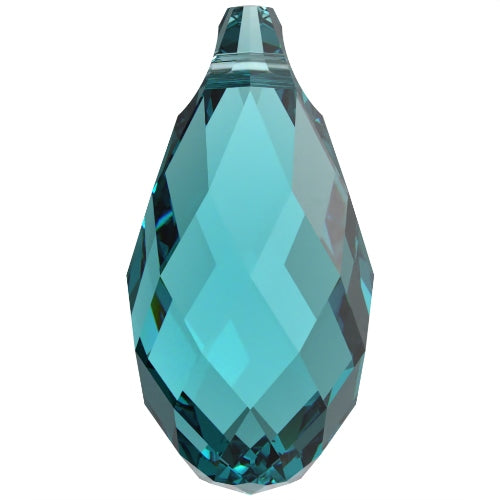 Serinity Crystal Pendants Briolette (6010) Blue Zircon