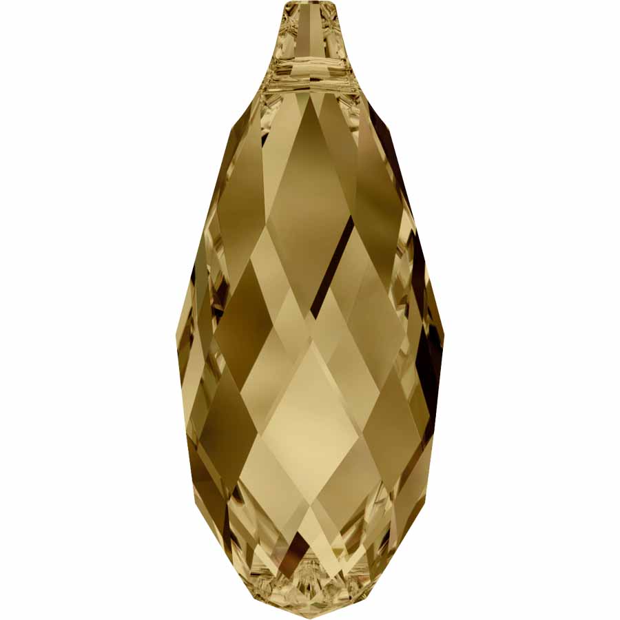 Serinity Crystal Pendants Briolette (6010) Light Colorado Topaz