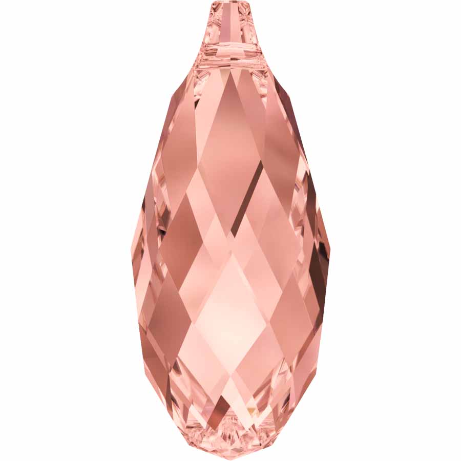 Serinity Crystal Pendants Briolette (6010) Rose Peach