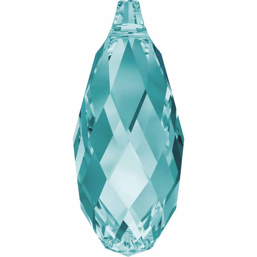 Serinity Crystal Pendants Briolette (6010) Light Turquoise