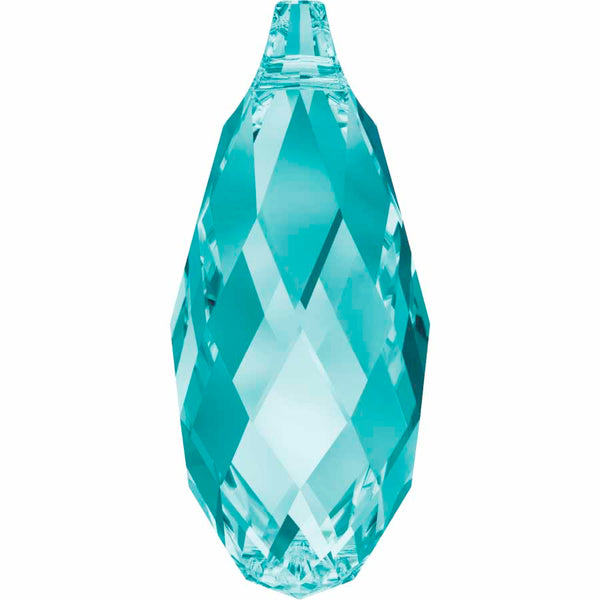 Serinity Crystal Pendants Briolette (6010) Light Turquoise