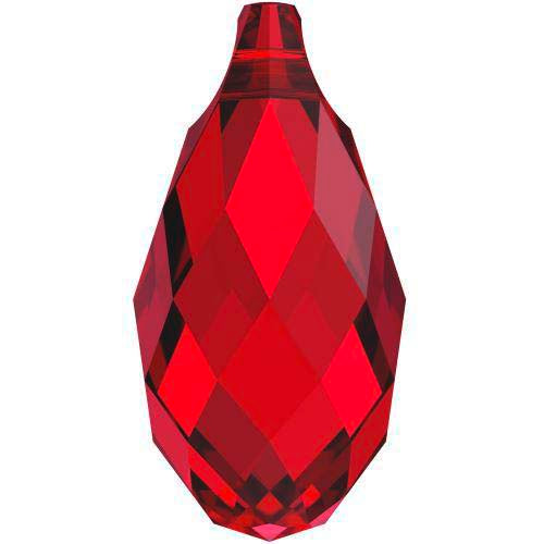 Serinity Crystal Pendants Briolette (6010) Scarlet