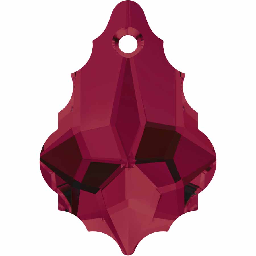 Serinity Crystal Pendants Baroque (6090) Ruby