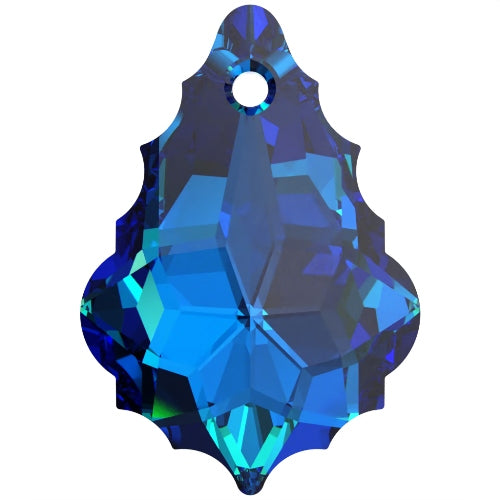 Serinity Crystal Pendants Baroque (6090) Crystal Bermuda Blue