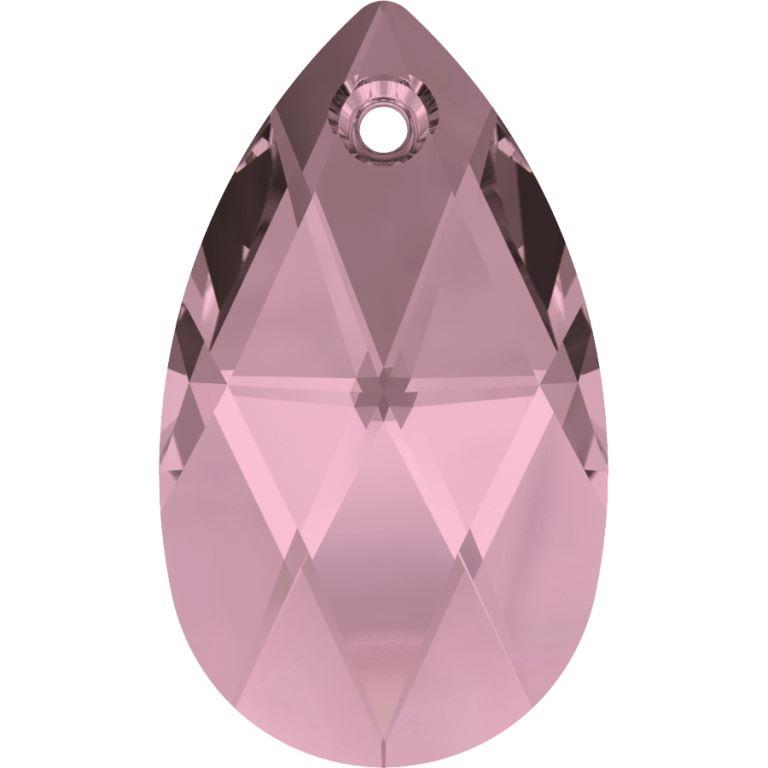 Serinity Crystal Pendants Peardrop (6106) Crystal Antique Pink