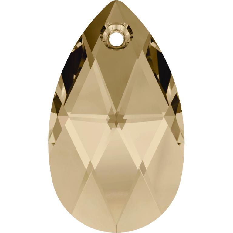 Serinity Crystal Pendants Peardrop (6106) Crystal Golden Shadow