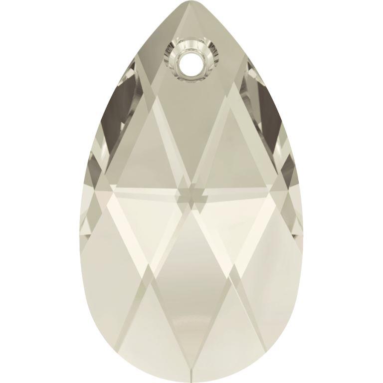 Serinity Crystal Pendants Peardrop (6106) Crystal Silver Shade